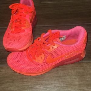 Nike Pink Neon Orange Tennis Shoes Size 7
